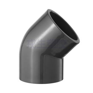 Raccord coudé PVC 45 degrés à filetage interne pour système d'alimentation en eau et d'évacuation, norme nationale - Product Image 1