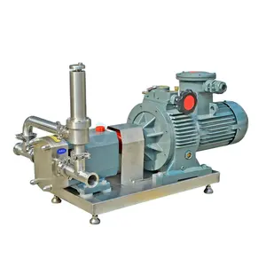 Bombas rotativas de <span class=keywords><strong>tri</strong></span> lobe, D-3A grau alimentício para mel/elétrico alta viscosidade líquido bomba de lobo - Product Image 1