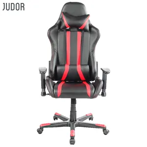 Chaise de jeu en cuir Judor chaises de course pivotantes pour PC de jeu meubles de bureau inclinables vente en gros