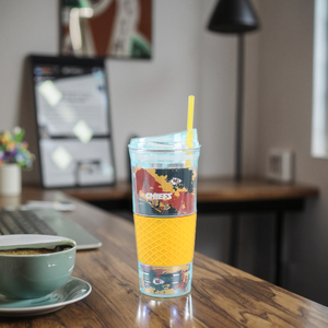 Hiện đại cách điện du lịch Mug cốc nhựa lớn với cơ sở dày và rơm cho xe văn phòng & Quà tặng khuyến mãi - Product Image 2