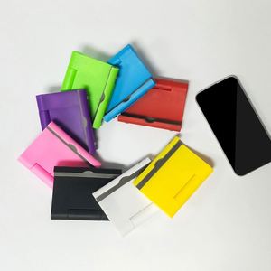 Custom Logo Adjustable Plastic Phone Stand <b>Foldable</b> Desktop Smartphone Holder for Event Giveaways - Product Image 6