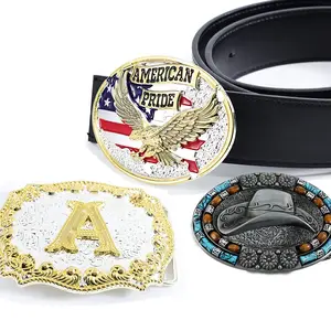 Fashion Metal Belt Buckle Zinc Alloy Metal Custom Belt Buckles Colorful Enamel 3d Belt Buckles For Men Women
