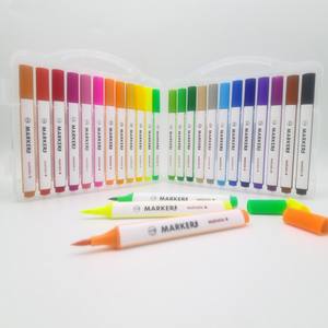 Juego de Rotuladores de Punta Triangular de 12, 18, 24 y 36 Colores, Rotuladores de Acuarela Lavables para Niños con Logotipo Personalizado - Product Image 2