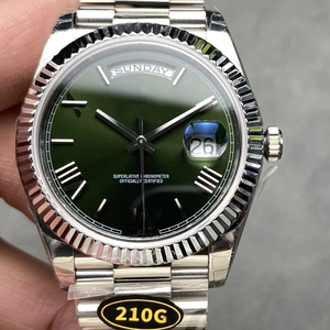 Reloj Mecánico de Lujo de la Mejor Calidad, Resistente al Agua, 40 mm, Fábrica KF, Acero 904L, Movimiento 2836, 228239, Peso 215 g, Reloj Verde con Números Romanos - Product Image 1