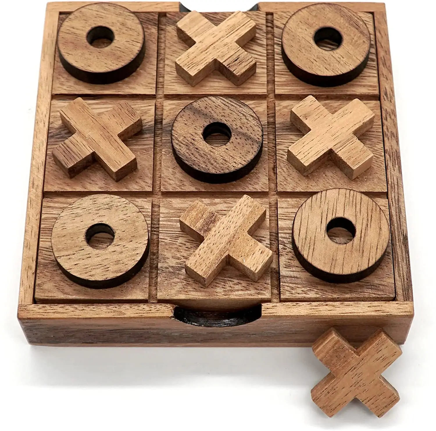 Wholesale Rustic Tic Tac Toe Wood Board Game Table Toy Player Room Desk Tabletop Decor