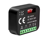 Télécommande RF HCS301 à 2 boutons avec fonction d'apprentissage, code fixe et roulant, pour porte automatique, 433 MHz 315 MHz, en plastique