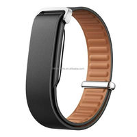 Tali Jam Tangan Kulit Asli yang Dapat Disesuaikan, Kompatibel dengan Google Fitbit Air, Tali Pengganti Kulit Premium