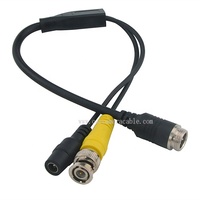 Conector de Cable de 4 Pines a DC BNC RCA para Cámara de Vehículo DVR