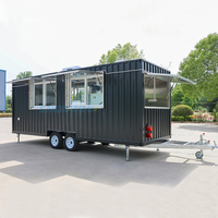 Chammp 2026 Équipement de Food Truck Mobile, Chariot à Pizza et Petite Remorque à Hot-Dogs pour Snacks, Camionnette à Café Mobile