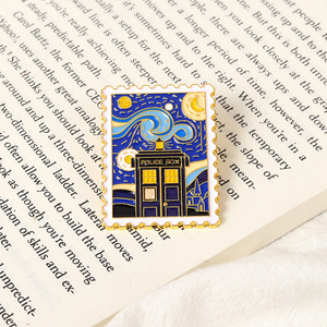 Chine fabriquer des épingles usine vente en gros luxe personnalisé insigne en métal dessin animé timbre revers doux émail broche célèbre peinture <span class=keywords><strong>van</strong></span> <span class=keywords><strong>gogh</strong></span> épingles - Product Image 4