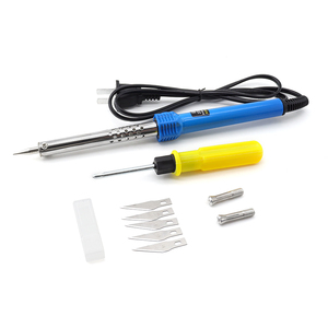 Cuchillo Eléctrico de Grabado Manual de Doble Propósito <span class=keywords><strong>con</strong></span> Conector Roscable de <span class=keywords><strong>Acero</strong></span> Inoxidable de 60W para Calentamiento Externo y Soldador - Product Image 1