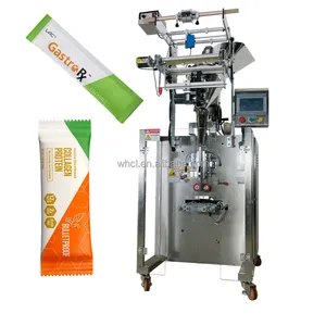 Stainless Steel Round Corner 15g 100 Gram Spice Saffron Collagen Auger Powder Small Sachet Coffee Powder Packing Machine