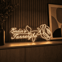Letrero de Neón LED Personalizado con Diseño Gratuito, Luz con Nombre o Logotipo para Decoración de Pared en Fiestas de Cumpleaños, Hogar o Negocios