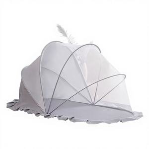 Moustiquaire <span class=keywords><strong>de</strong></span> <span class=keywords><strong>lit</strong></span> bébé confortable, pliable, portable, mignonne, respirante, anti-insectes, en maille 100% polyester, toutes saisons - Product Image 6