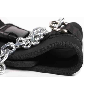 Cinturón de levantamiento de pesas para entrenamiento de fuerza en la cintura, con cadena - Product Image 2