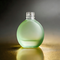Ensemble de flacons en verre sphériques bombés et givrés rouge vif de 30 ml pour huiles et sérums corporels – Vente en gros de luxe