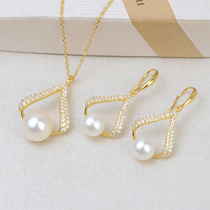 Boucles d'oreilles à grand crochet personnalisées en argent S925, version coréenne, support de perle 9-10, accessoires DIY 1199 - Product Image 1