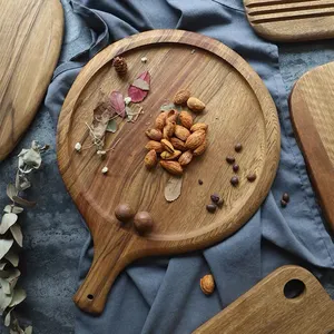 Papan makanan pembuka sayuran, kerajinan tangan kayu hitam Walnut padat makanan penutup buah papan catur