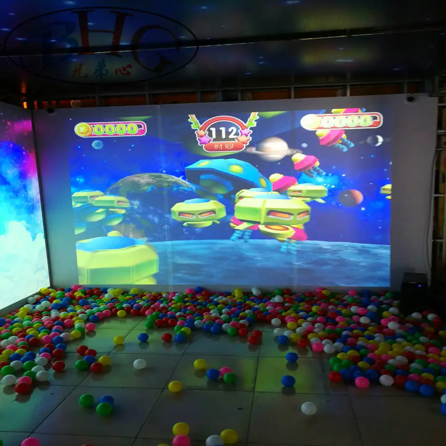 Parque de Atracciones niños interactivo de pared proyección juego