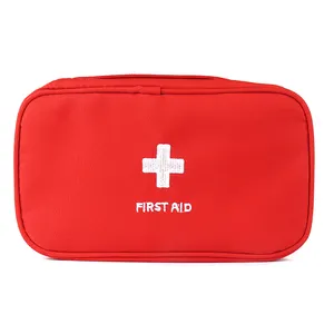 定制旅行户外便携式防水红色标签护士急救包医疗包