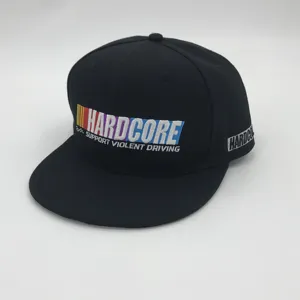 Toptan özel 3 D puf nakış logosu ile yüksek kaliteli Hip Hop kapaklar moda yapış geri şapkalar özel Logo