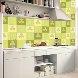 Cartoon <b>Kitchen</b> Wall <b>Stickers</b> Self-Adhesive Anti-Oil Smoke Resistant Matte Varnishing Tile <b>Stickers</b> For Home Decor - Product Image 4