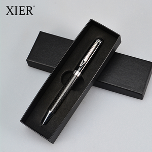 Conjunto de bolígrafos de regalo de negocios, conjunto de bolígrafos de Metal de fibra de carbono de lujo Real, con caja de papel, logotipo personalizado aceptado, venta al por mayor - Product Image 5