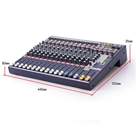 Interface audio 12 canaux GAX-EFX12, console de mixage, DSP 32 bits, mixeur DJ, effet de réverbération audio, mixeur audio de studio