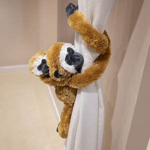 Set Personalizzato di Peluche Realistici di Scimmia, Gorilla e Bradipo, Madre e Cucciolo con Braccia Lunghe, Giocattoli Morbidi Personalizzati - Product Image 5