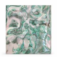 Vente en gros usine : Plaque d'acétate de cellulose vert émeraude à motif spirale abalone, format personnalisé pour artisanat et accessoires musicaux