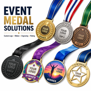 Médaille de finisseur de marathon personnalisée en métal, très demandée, avec ruban, pour événements de course 5K, 10K, 21K, 42K et organisateurs de courses - Product Image 2