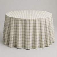 Nappe Ronde en Polyester à Motif Personnalisé, Faible MOQ, Vente en Gros, pour Événements Extérieurs, Mariages, Fêtes et Location