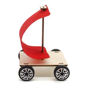 OKYN-G6506   Modelo de Coche de Madera Impulsado por Viento para Armar, Kit de Materiales para Experimentos Científicos - Product Image 3