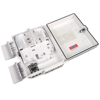 16 Core FTTH Fiber Distribution Box ABS Material 3 in 16 Out SC Adapter Wall Mount Optical Splitter Box for Outdoor Network