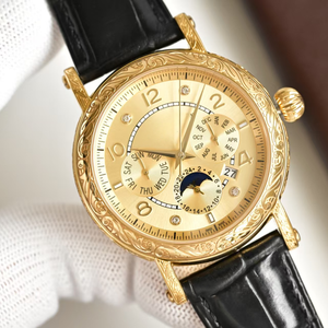 Montre de luxe originale haut de gamme en alliage, verre saphir, mouvement mécanique entièrement automatique, pour homme, style crocodile simple - Product Image 5