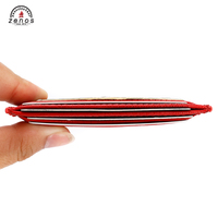 Zenos porte-cartes de visite de haute qualité Logo personnalisé PU motif lézard en cuir mince RFID porte-cartes