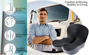 <span class=keywords><strong>Coussin</strong></span> de siège de camionneur Now Trucker Seat Cushion 1 en mousse à mémoire de forme, fermeté moyenne, soutien <span class=keywords><strong>lombaire</strong></span>, soulagement des douleurs dorsales, soutien des hanches, ajustement universel - Product Image 4