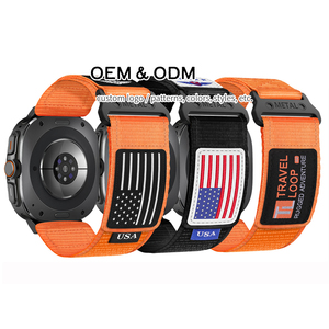 Logo personalizzato per esterni cinturino in tela di Nylon per Samsung Galaxy <span class=keywords><strong>Watch</strong></span> Band per <span class=keywords><strong>Apple</strong></span> <span class=keywords><strong>Watch</strong></span> serie polsino - Product Image 1