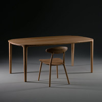 Table de salle à manger sur mesure en bois massif, bureau en bois à coins affleurants, table de conférence de luxe en frêne noir pour bureau