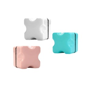 Mini cepillo magnético para acuario, limpiador de vidrio de doble cara para pecera, herramienta de limpieza de plástico de forma irregular de fácil operación - Product Image 1