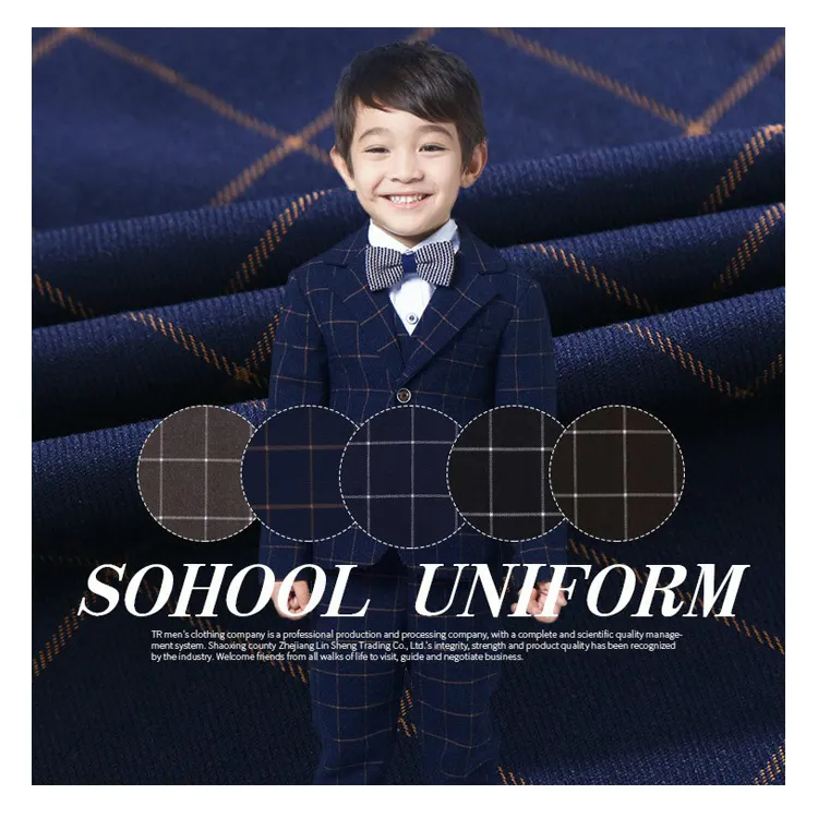 Fleece Stof Zware Gewicht Tr Suiting Stof Voorraad Stof Voor Winter School Uniform