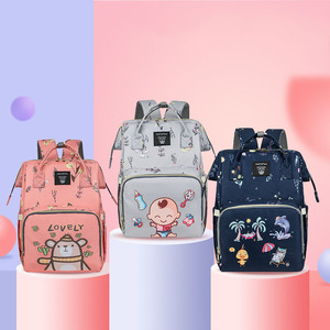 Phụ Nữ Mới Thời Trang In Mẹ Ba Lô Dễ Thương Bé Tã Túi Trọng Lượng Nhẹ Vai Tote Cho Mua Sắm Mùa Xuân Mẹ Ba Lô - Product Image 2