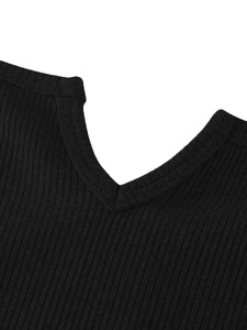 <span class=keywords><strong>Tuta</strong></span> intera aderente da donna, corta, a costine, stile playsuit - Product Image 6