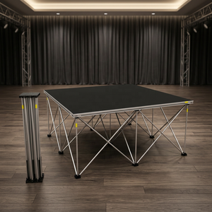 Plataforma de Escenario de Aluminio, Cuadrada, Encajable, 1x1m (4x4 pies), Escenario Rápido para Eventos y Conferencias - Product Image 1
