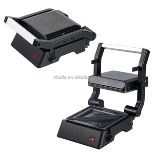 Aifa Panini Press - Sandwichera Antiadherente <span class=keywords><strong>de</strong></span> Acero Inoxidable, Parrilla <span class=keywords><strong>de</strong></span> Contacto para Desayunos, Queso, Huevo, Tocino, Carne (CB CE) - Product Image 3