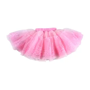 Красивое платье юбка-пачка с большим бантом из тюля для вечеринки для танцев, радужная юбка-пачка для детей