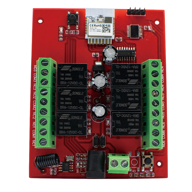 JQJ Universal Tuya Switch 6-Channel WIFI Smart Relay Module Wireless 6CH RF Remote Control Receiver Works Google Learning