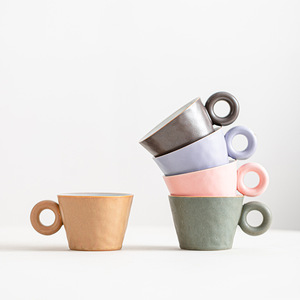 ขายด่วนน่ารักถ้วยแก้วในสีต่างๆชากาแฟนมถ้วยน้ําแก้ว - Product Image 5