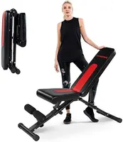 Wellshow spor ayarlanabilir ağırlık sehpası katlanabilir düz yardımcı egzersiz egzersiz tezgahı oturmak ev için spor salonu ekipmanları