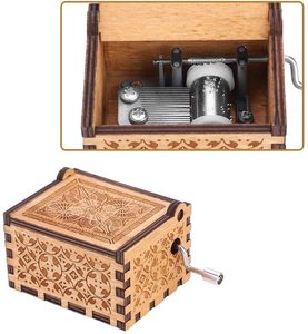 <span class=keywords><strong>Carillon</strong></span> in Legno a Manovella, Classico Artigianale, Regalo di Compleanno, Piccolo <span class=keywords><strong>Carillon</strong></span> per Uomo, Donna, Ragazza - Product Image 3